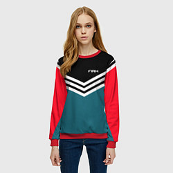 Свитшот женский Firm 90s: Arrows Style, цвет: 3D-красный — фото 2