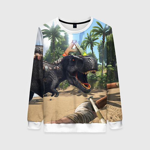 Женский свитшот ARK: Survival Evolved / 3D-Белый – фото 1