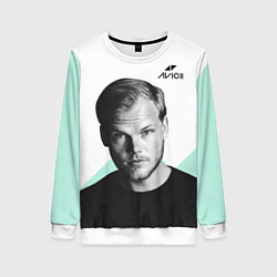 Свитшот женский Avicii: Tim Bergling, цвет: 3D-белый