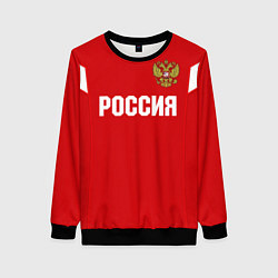 Свитшот женский Сборная России, цвет: 3D-черный