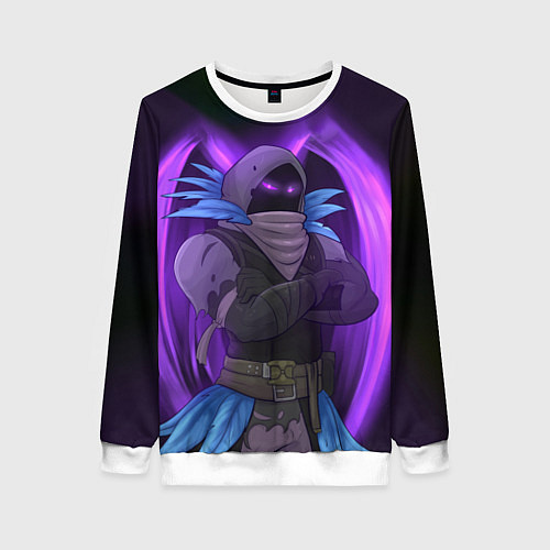 Женский свитшот Violet Raven / 3D-Белый – фото 1