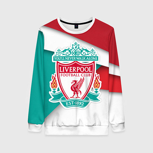 Женский свитшот FC Liverpool / 3D-Белый – фото 1