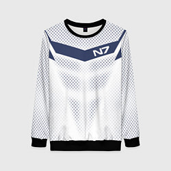 Свитшот женский N7: White Armor, цвет: 3D-черный