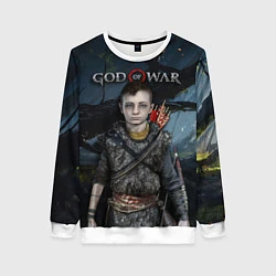 Свитшот женский God of War: Atreus, цвет: 3D-белый