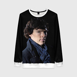 Свитшот женский Sherlock, цвет: 3D-белый