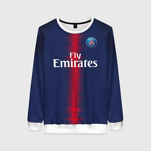 Женский свитшот FC PSG: Neymar Home 18-19 / 3D-Белый – фото 1