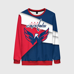 Свитшот женский Washington Capitals, цвет: 3D-красный