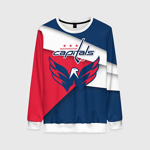 Женский свитшот Washington Capitals / 3D-Белый – фото 1