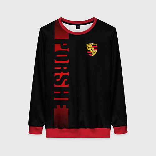 Женский свитшот Porsche: Red Line / 3D-Красный – фото 1