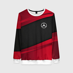 Свитшот женский Mercedes Benz: Red Sport, цвет: 3D-белый