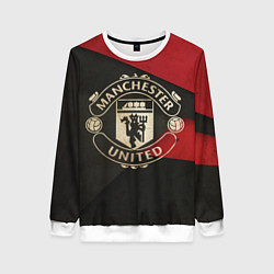 Свитшот женский FC Man United: Old Style, цвет: 3D-белый