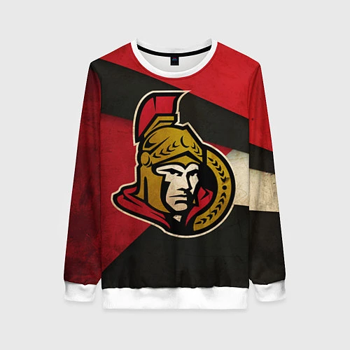 Женский свитшот HC Ottawa Senators: Old Style / 3D-Белый – фото 1