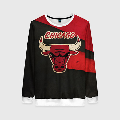 Женский свитшот Chicago Bulls: Old Style / 3D-Белый – фото 1