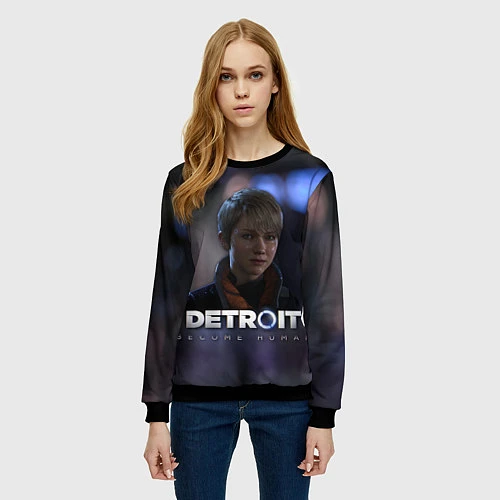 Женский свитшот Detroit: Kara / 3D-Черный – фото 3