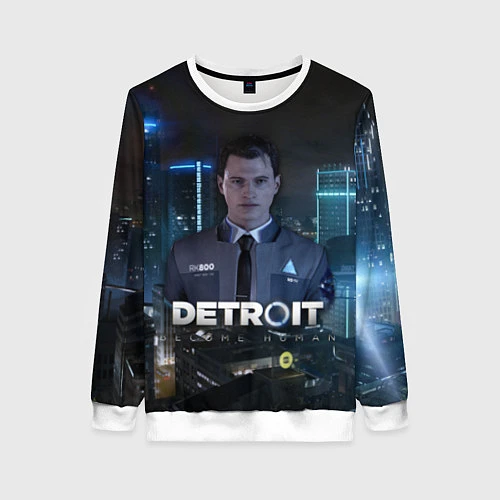 Женский свитшот Detroit: Connor / 3D-Белый – фото 1