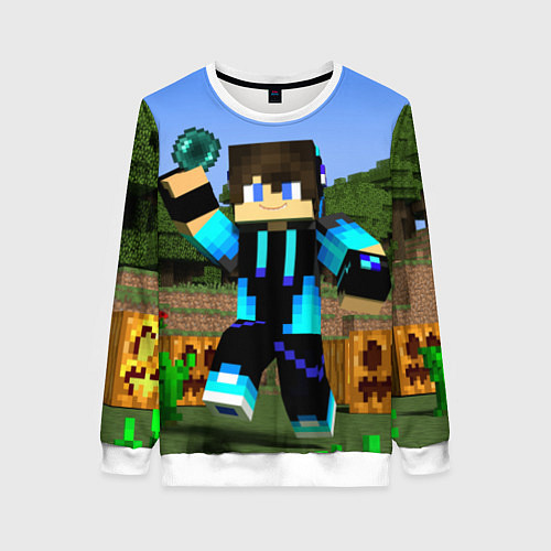 Женский свитшот Бросок Жемчуга Края / 3D-Белый – фото 1