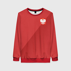 Свитшот женский Poland Team: Away WC-2018, цвет: 3D-красный