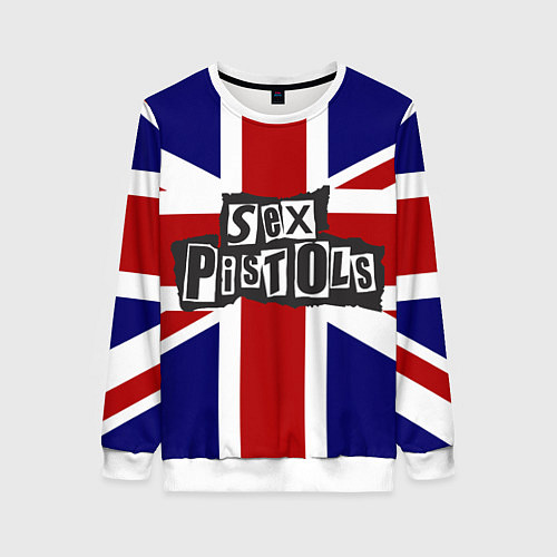 Женский свитшот Sex Pistols UK / 3D-Белый – фото 1