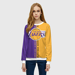 Свитшот женский NBA: LA Lakers, цвет: 3D-белый — фото 2
