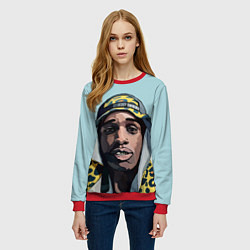 Свитшот женский ASAP Rocky: Far East, цвет: 3D-красный — фото 2