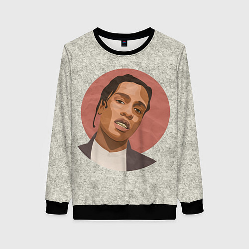 Женский свитшот ASAP Rocky: Runrise / 3D-Черный – фото 1