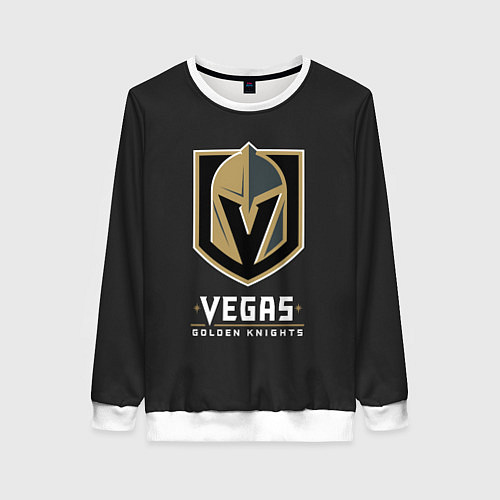 Женский свитшот Vegas: Golden Knights / 3D-Белый – фото 1