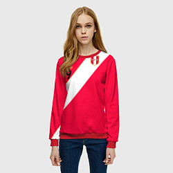 Свитшот женский Форма сборной Перу #9, цвет: 3D-красный — фото 2