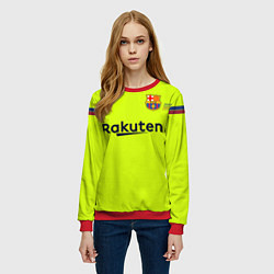 Свитшот женский FCB: Messi Away 18-19, цвет: 3D-красный — фото 2