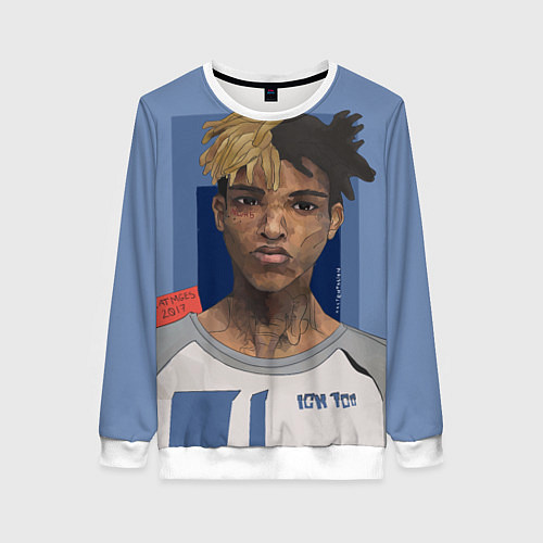 Женский свитшот XXXTentacion Art / 3D-Белый – фото 1