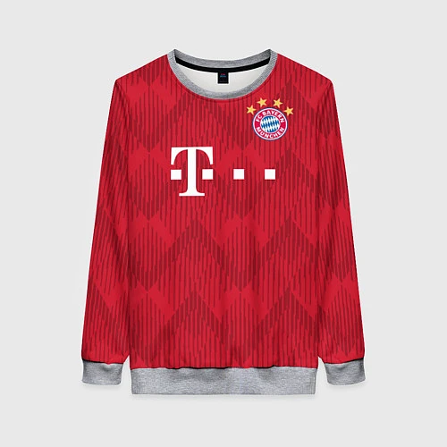 Женский свитшот FC Bayern Home 18-19 / 3D-Меланж – фото 1