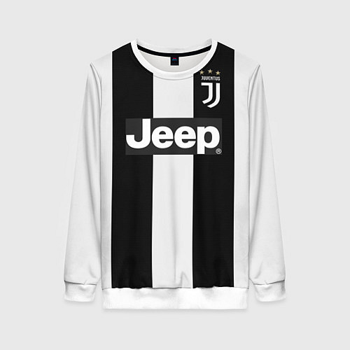 Женский свитшот FC Juventus: Ronaldo Home 18-19 / 3D-Белый – фото 1