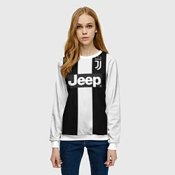 Свитшот женский FC Juventus: Home 18-19, цвет: 3D-белый — фото 2