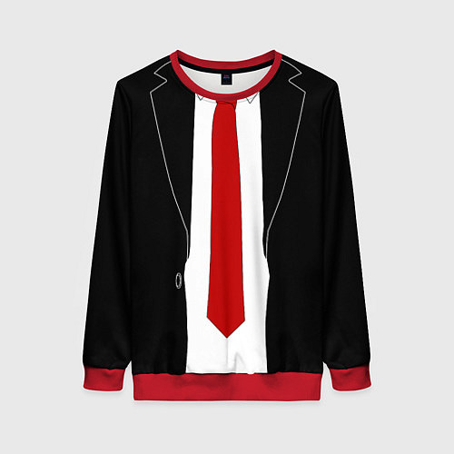 Женский свитшот Hitman 47 / 3D-Красный – фото 1