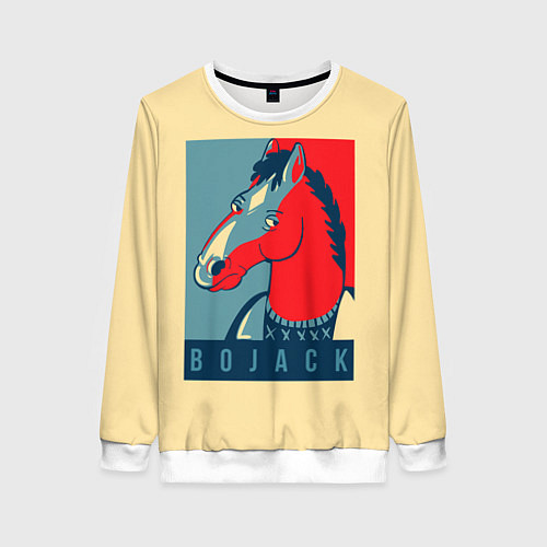 Женский свитшот BoJack Obey / 3D-Белый – фото 1