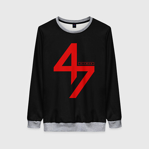 Женский свитшот Hitman: Agent 47 / 3D-Меланж – фото 1