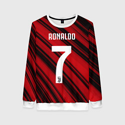 Свитшот женский Ronaldo 7: Red Sport, цвет: 3D-белый