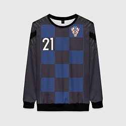 Свитшот женский Domagoj Away WC 2018, цвет: 3D-черный