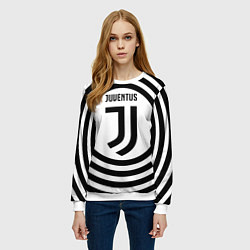 Свитшот женский FC Juventus Round, цвет: 3D-белый — фото 2