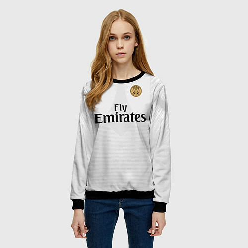 Женский свитшот FC PSG Away 18-19 / 3D-Черный – фото 3