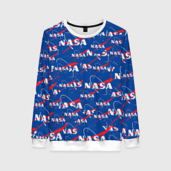 Женский свитшот NASA: Logo Pattern