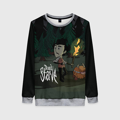 Женский свитшот Don't Starve: Night Forrest / 3D-Меланж – фото 1