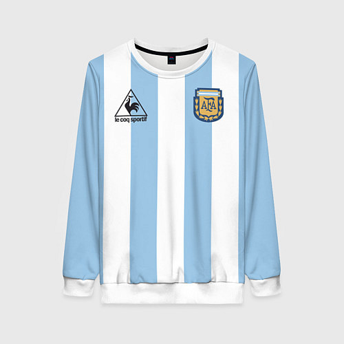Женский свитшот Марадона Аргентина ретро / 3D-Белый – фото 1