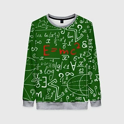 Женский свитшот E=mc2: Green Style