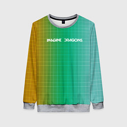 Свитшот женский Imagine Dragons: Evolve Grid, цвет: 3D-меланж