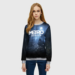 Свитшот женский Metro Exodus: Dark Moon, цвет: 3D-меланж — фото 2