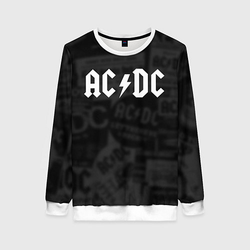 Женский свитшот AC/DC: Black Rock / 3D-Белый – фото 1