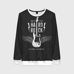 Свитшот женский Hard Rock: Born to be wild, цвет: 3D-белый