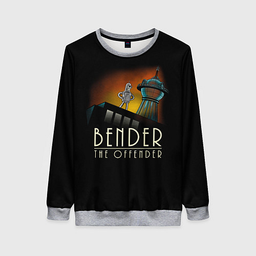 Женский свитшот Bender The Offender / 3D-Меланж – фото 1