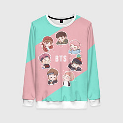 Свитшот женский BTS Boys, цвет: 3D-белый