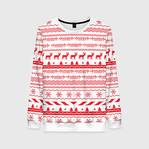 Женский свитшот Horizon Zero Dawn: New Year / 3D-Белый – фото 1